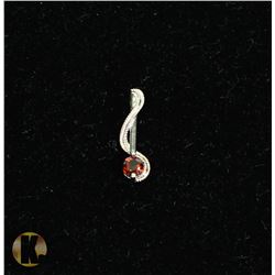 #38-RED GARNET PENDANT