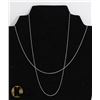 Image 1 : #3-STERLING SILVER NECKLACE 2PCS 18"