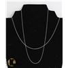 Image 1 : #6-STERLING SILVER NECKLACE 2PCS 18"