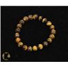 Image 1 : #83-TIGER EYE BEAD BRACELET 8mm/7.5"