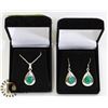 Image 1 : EMERALD NECKLACE AND EARRINGS SET