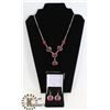 Image 1 : KASHMIRI RUBY NECKLACE AND EARRINGS SET