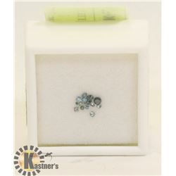 BLUE DIAMONDS APPROXIMATELY 0.25 CARATS