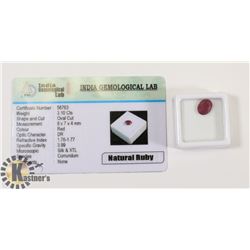NATURAL RUBY 3.10 CARATS