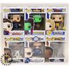 Image 1 : LOT OF 6 ASSORTED FUNKO POP VINYL FIGURES.