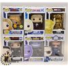 Image 1 : LOT OF 6 ASSORTED FUNKO POP VINYL FIGURES.