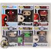 Image 1 : LOT OF 6 ASSORTED FUNKO POP VINYL FIGURES.