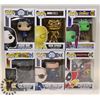 Image 1 : LOT OF 6 ASSORTED FUNKO POP VINYL FIGURES.