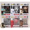 Image 1 : LOT OF 6 ASSORTED FUNKO POP VINYL FIGURES.