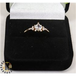 NEW GOLD PLATED RING SZ 8