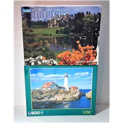 16)  LOT OF 2 FACTORY SEALED PUZZLES