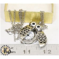 NEW OWL PENDANT WATCH