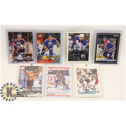 LOT OF EDMONTON OILERS SIGNED CARDS INCL YAKUPOV,