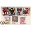 Image 1 : LOT OF 7 AUTOGRAPHED CALGARY FLAMES CARDS INCL