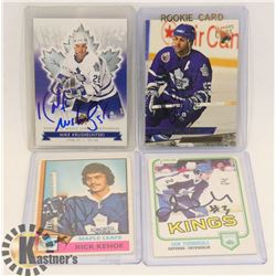 LOT OF TORONTO MAPLE LEAFS SIGNED CARDS INCL DOUG