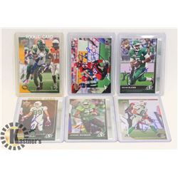 LOT OF CFL AUTOGRAPHED CARDS - ROUGHRIDERS,