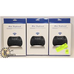 LOT OF 3 MINI KEYBOARDS.