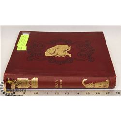 BOUND SET OF PUNCH MAGAZINES - JULY TO DEC 1923.