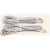 Image 1 : TWO 10FT BRAIDED ANDROID CHARGING CABLES