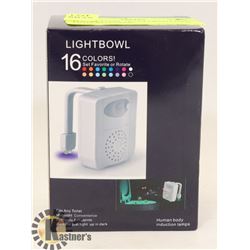 TOILET BOWL 16 COLORED LIGHT MOTION SENSOR.