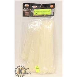 3 NEW PACKS OF CABLE/ZIPTIES/ 100 PER