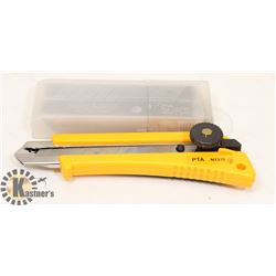 PACK OF 50CT  18MM BLADES AND KNIFE