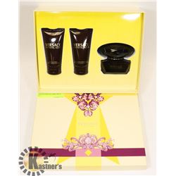VERSACE CRYSTAL NOIR 3 PIECE SET,