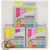 Image 1 : THREE 4 PACKS OF MICROFIBER CLOTHS