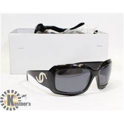 BOX OF BLACK DESIGNER SUNGLASSES