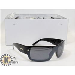 BOX OF BLACK DESIGNER SUNGLASSES