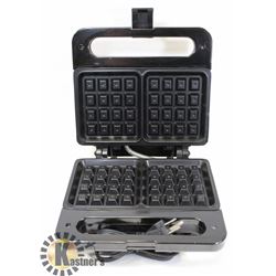 SALTON BELGIAN WAFFLE MAKER (NEVER USED)