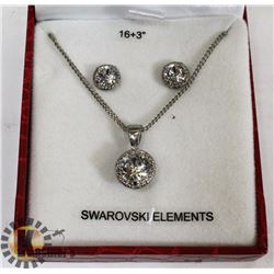 SWAROVSKI ELEMENTS NECKLACE & EARRING SET