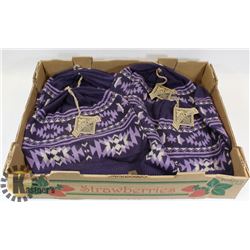 LOT OF 6 PURPLE TOQUES