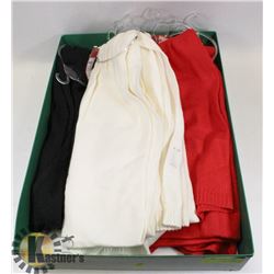 LOT OF 7 ASSORTED SCARFS