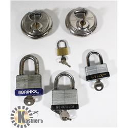 LOT OF VARIOUS LOCKS.