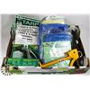 Image 1 : LOT OF ASSORTED TOOLS AND TARP