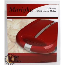 NEW WALNUT COOKIE MAKER - RED.