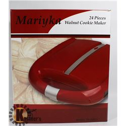 NEW WALNUT COOKIE MAKER - RED.