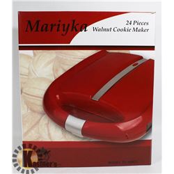 NEW WALNUT COOKIE MAKER - RED.