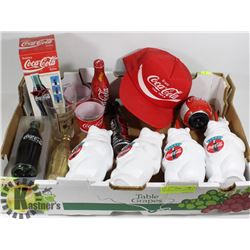 TRAY OF COCA COLA COLLECTIBLES