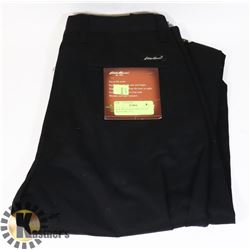 NEW MENS PANTS EDDIE BAUER BLACK SIZE 33/32