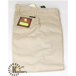 NEW MENS PANTS EDDIE BAUER BEIGE SIZE 33/32