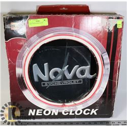 CHEVY NOVA NEON CLOCK
