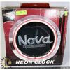 Image 1 : CHEVY NOVA NEON CLOCK