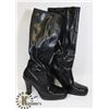 Image 1 : NEW BLACK FASHION BOOTS SQUARE TOE & BUCKLE