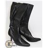 Image 1 : NEW BLACK FASHION BOOTS BACK HEEL STRAP SIZE 7