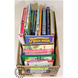 BOX OF CHILDRENS BOOKS INCL, DC HEROES AND DISNEY