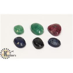 #25-MIX GEMSTONE,RUBY,EMERALD,SAPPHIRE   76.5CT