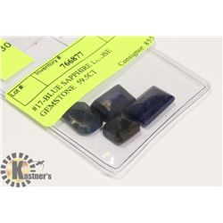 #17-BLUE SAPPHIRE LOOSE GEMSTONE  59.5CT