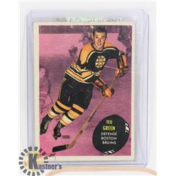 TED GREEN BOSTON BRUINS 1961 OPC ROOKIE CARD.